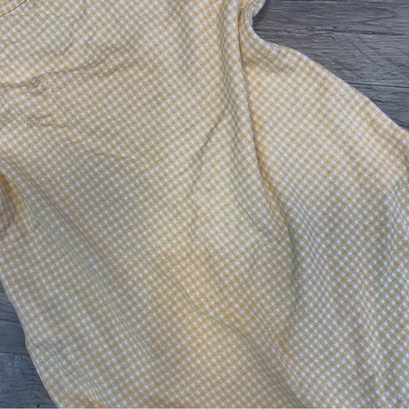 American Eagle Soft Gingham Check Bow Front Bodysuit - Picture 9 of 10